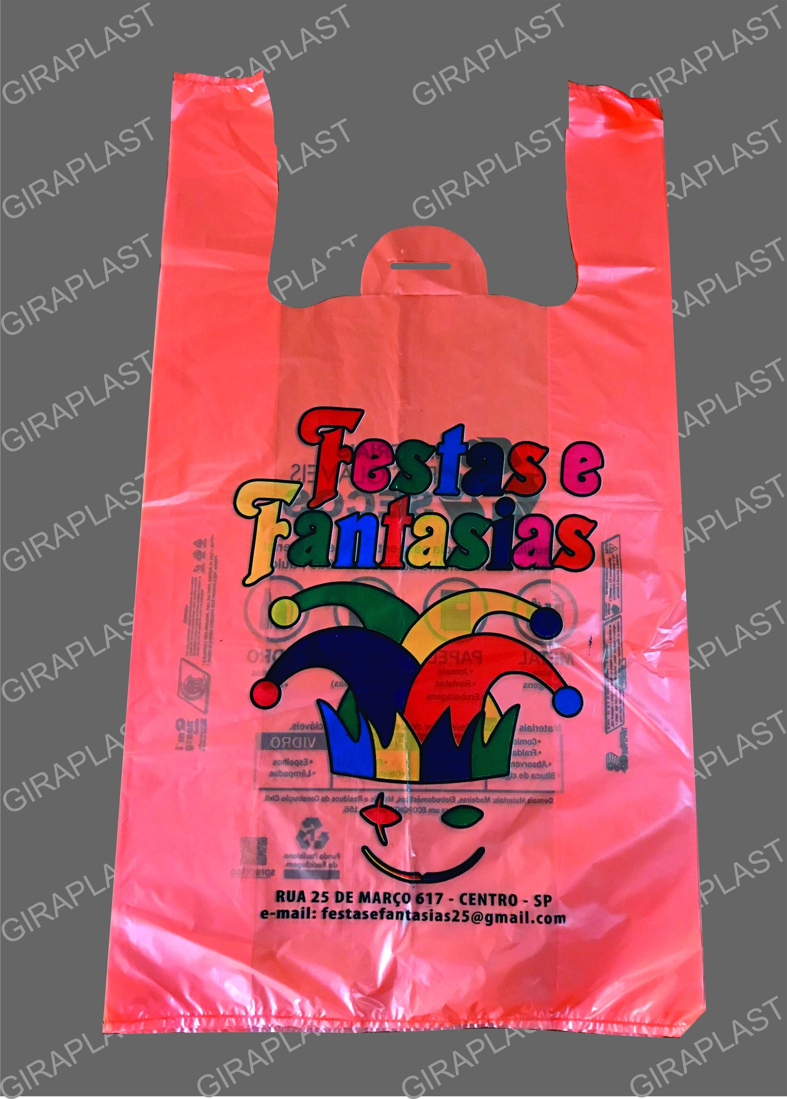 Empresa de sacolas plásticas personalizadas