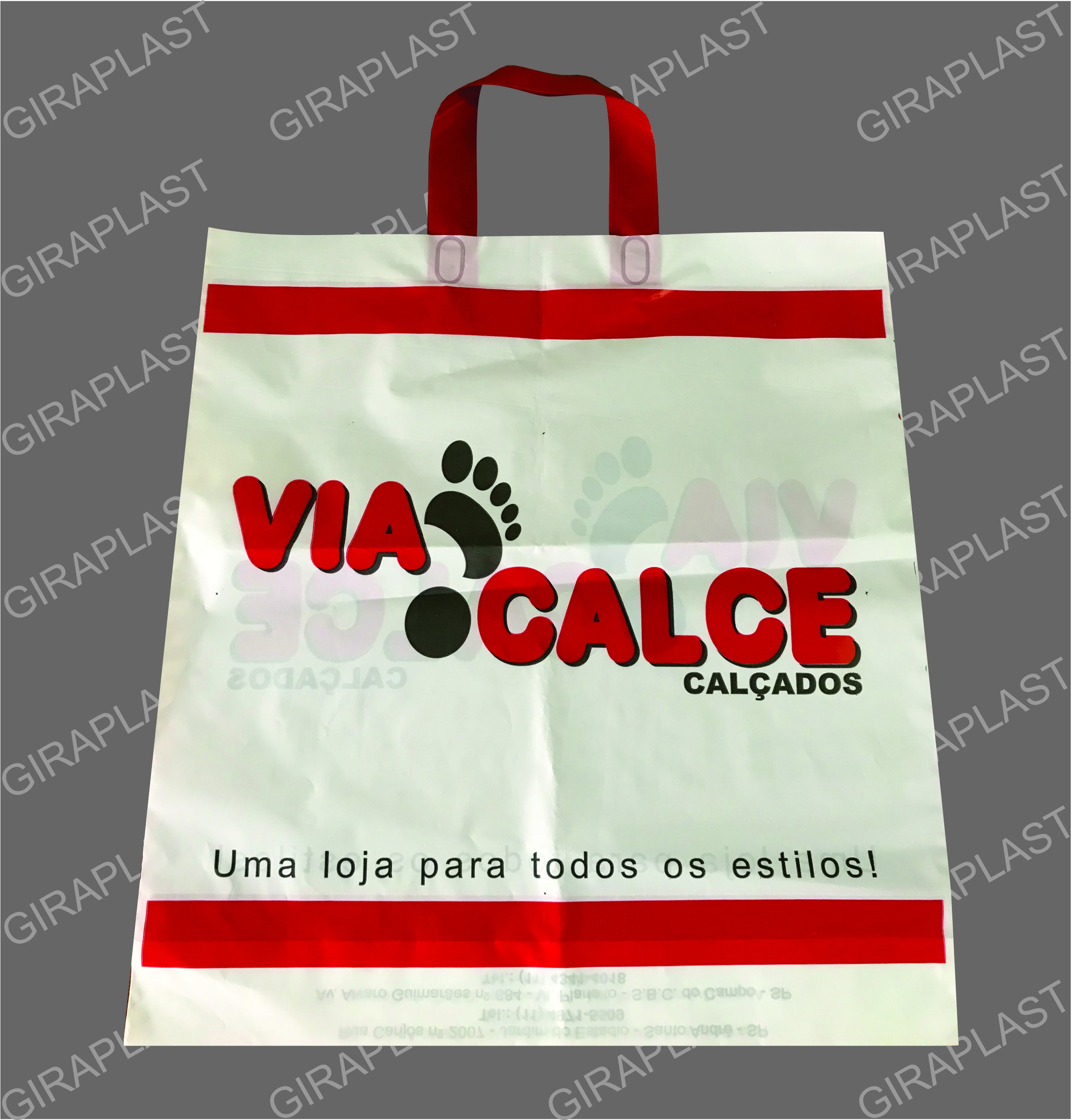 Sacola alça fita personalizada