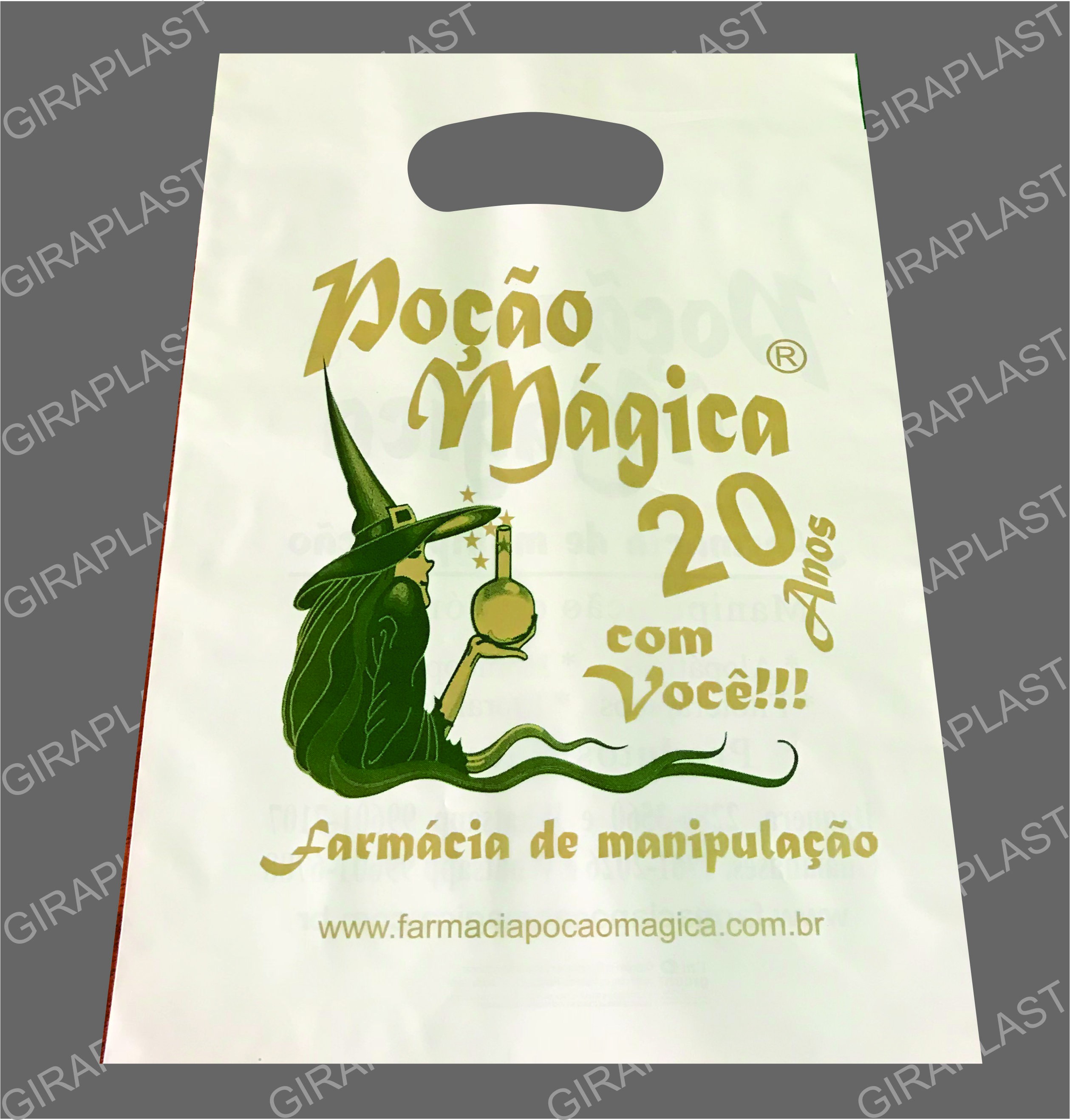 Sacola alça vazada personalizada