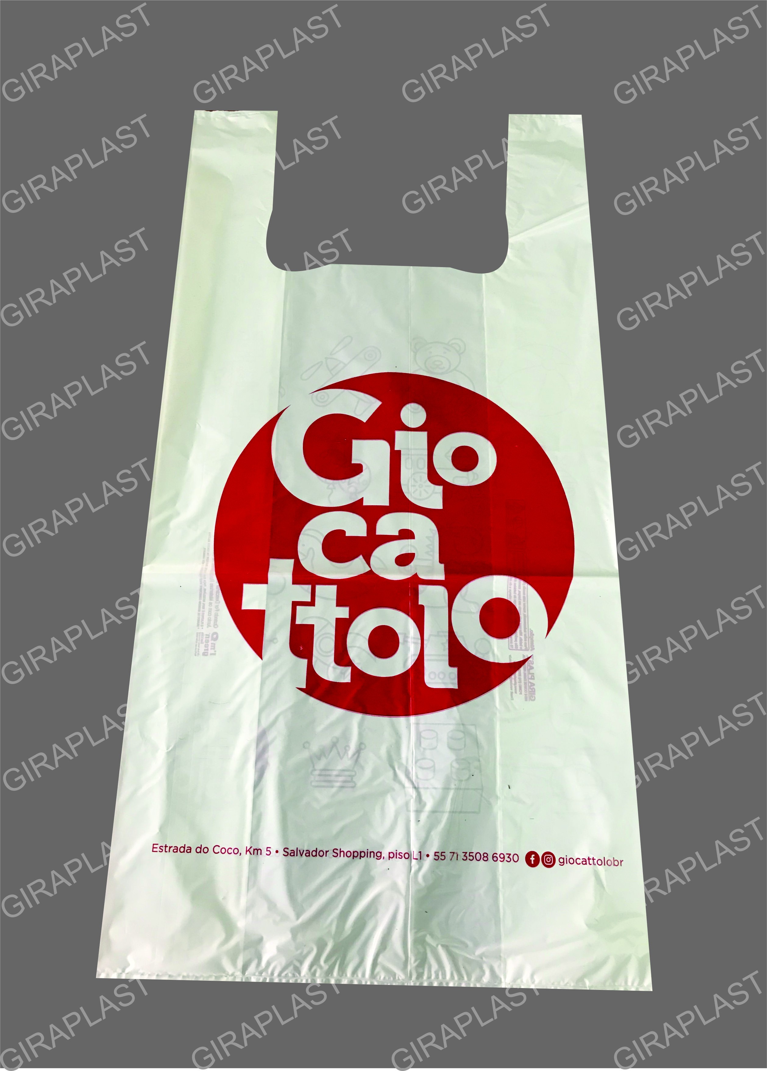 Sacolas promocionais de plastico